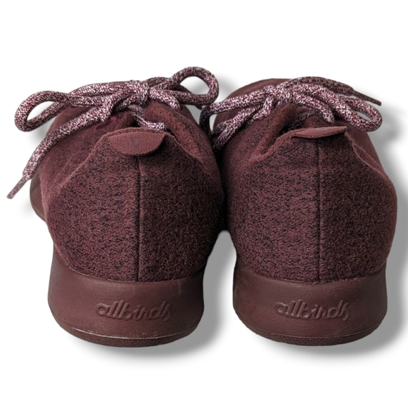 Allbirds Wool Runners Tuke Jam in Burgundy Maroon Comfort Sneakers: Women's 7 - Picture 9 of 9